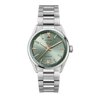 1:15 super clone watches TAG Heuer Carrera Date 36mm Unisex Watch Green Stainless Steel WBN2312.BA0001