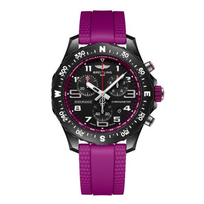 1:19 super replica watches Breitling Endurance Pro 38mm Unisex Watch Purple Rubber Rubber X83310F61B1S1