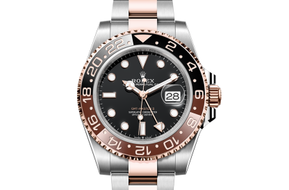 1:2 super replica watches Rolex GMT-Master II Oystersteel and Everose gold M126711CHNR-0002