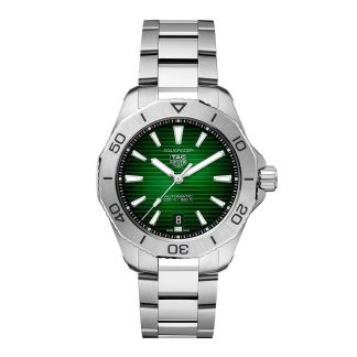 1:23 super fake watches TAG Heuer Aquaracer Professional 200 40mm Mens Watch Green Stainless Steel WBP2115.BA0627