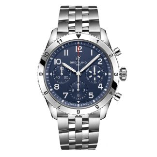 1:32 super fake watches Breitling Classic AVI Chronograph 42 Tribute to Vought F4U Corsair Stainless Steel Watch Stainless Steel A233801A1C1A1