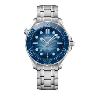 Best Swiss replica sites Omega Seamaster Diver 300M Co-Axial Master Chronometer 42mm Summer Blue Stainless Steel O21030422003003