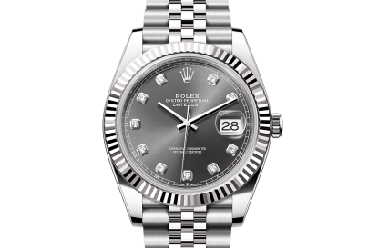 Best Swiss replica sites Rolex Datejust 41 Oystersteel and white gold M126334-0006