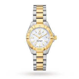 Best Swiss replica sites TAG Heuer Aquaracer 300M 27mm Quartz Ladies Watch Bicoloured WBD1420.BB0321