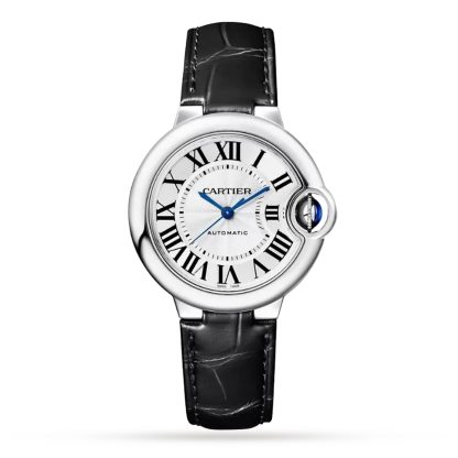 Best replica watches UK Cartier Ballon Bleu De Cartier Watch 33mm Mechanical Movement With Automatic Winding Steel Alligator WSBB0030