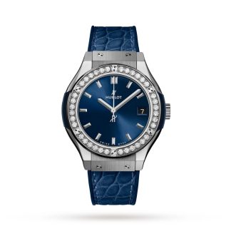 Best replica watches UK Hublot Classic Fusion Diamond 33mm Ladies Watch Alligator 581.NX.7170.LR.1104