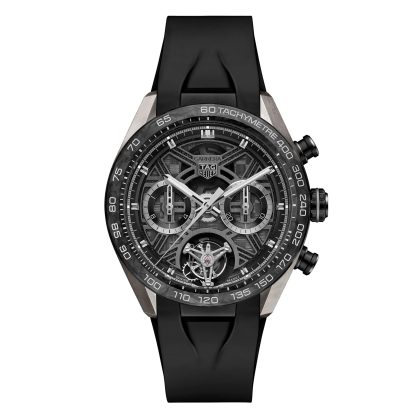 Best replica watches UK TAG Heuer Carrera Chronograph Tourbillon Extreme Sport 44mm Mens Watch Black Rubber CBU5080.FT6272