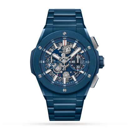 Replica watches vs real Hublot Big Bang Integrated Blue Ceramic 42mm Mens Watch Ceramic 451.EX.5123.EX