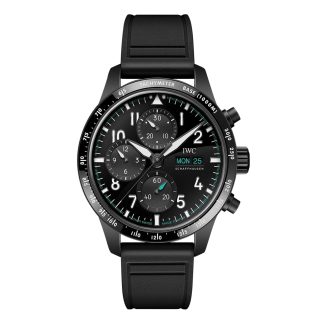 Replica watches vs real IWC Pilot Performance Chronograph 41mm Mercedes AMG Petronas Formula OneTM Team Mens Watch Black Rubber Rubber IW388306