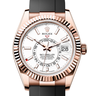 Replica watches vs real Rolex Sky-Dweller Everose gold M336235-0003