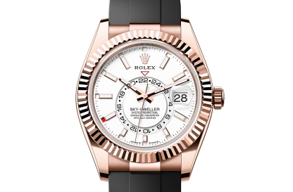 Replica watches vs real Rolex Sky-Dweller Everose gold M336235-0003