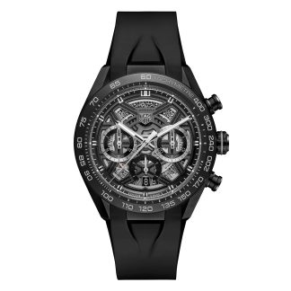 Replica watches vs real TAG Heuer Carrera Chronograph Extreme Sport 44mm Mens Watch Black Rubber CBU2080.FT6272