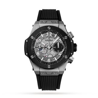 Swiss replica watches cheap Hublot Big Bang Unico Titanium Ceramic 42mm Mens Watch Rubber 441.NM.1171.RX