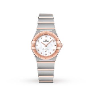 Swiss replica watches cheap Omega Constellation Manhattan 25mm Ladies Watch Stainless Steel O13120256055001