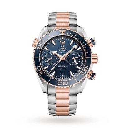 Swiss replica watches cheap Omega Seamaster Planet Ocean 45.5mm Mens Watch Bicoloured O21520465103001