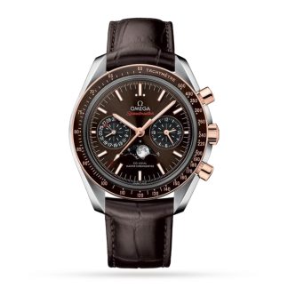 Swiss replica watches price Omega Speedmaster Moonwatch Co Axial Chronograph 44.25mm Mens Watch Leather O30423445213001