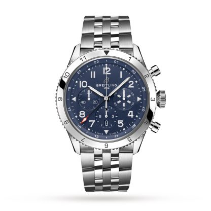 Women swiss replica watches Breitling Super AVI B04 Chronograph GMT 46 Tribute to Vought F4U Corsair Watch Stainless Steel AB04451A1C1A1