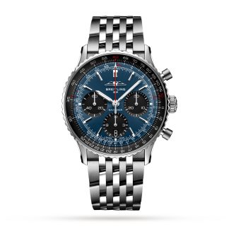 buy designer Breitling Navitimer B01 Chronograph 41 Stainless Steel Watch Stainless Steel AB0139241C1A1