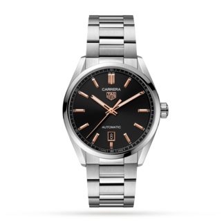 buy designer TAG Heuer Carrera Three-Hand 39mm Automatic Mens Watch Stainless Steel WBN2113.BA0639