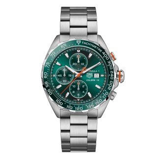 buy designer TAG Heuer Formula 1 Chronograph 44mm Mens Watch Green Stainless Steel CAZ201H.BA0876