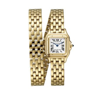 buy luxury Cartier Panthère De Cartier Watch Small Model Quartz Movement Yellow Gold Yellow Gold WGPN0039