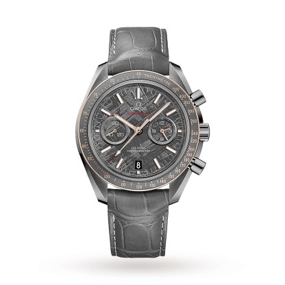 buy luxury Omega Speedmaster Grey Side of the Moon Meteorite Mens Watch Leather O31163445199001