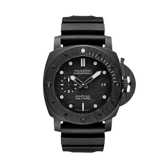 buy luxury Panerai Submersible Marina Militare Carbotech 47mm Mens Watch Rubber PAM02979