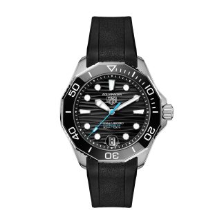 buy luxury TAG Heuer Aquaracer Professional 300 Date 42mm Mens Watch Black Rubber Rubber WBP5110.FT6257