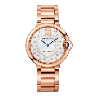 cheap designer Cartier Ballon Bleu de Cartier watch 36 mm Rose Gold WGBB0055