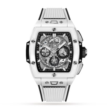 cheap designer Hublot Spirit Of Big Bang White Ceramic 42mm Mens Watch Rubber 642.HX.0170.RX