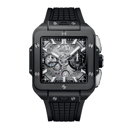 cheap designer Hublot Square Bang Unico Black Magic 42mm Rubber 821.CI.0170.RX