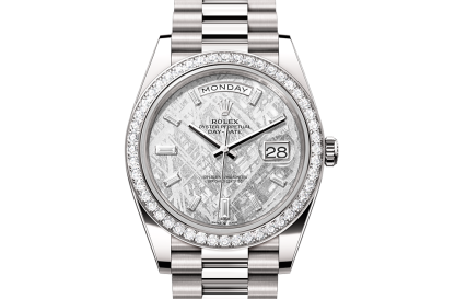 cheap designer Rolex Day-Date 40 white gold and diamonds M228349RBR-0040