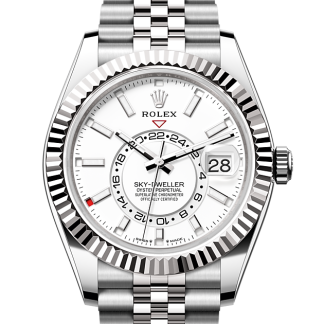 cheap designer Rolex Sky-Dweller Oystersteel and white gold M336934-0004