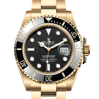 cheap designer Rolex Submariner Date yellow gold M126618LN-0002