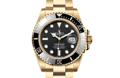 cheap designer Rolex Submariner Date yellow gold M126618LN-0002