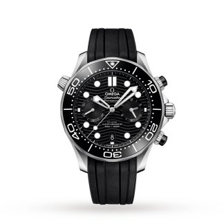 cheap luxury Omega Seamaster Diver 300M Co-Axial Master Chronometer Chronograph 44mm Rubber O21032445101001