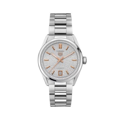 cheap luxury TAG Heuer Carrera 36mm Ladies Watch Diamonds Silver Stainless Steel WBN231B.BA0001