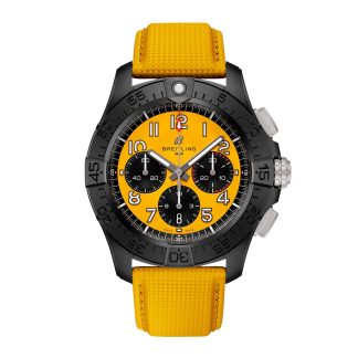 copies cheap ebay Breitling Avenger B01 Chronograph 44mm Night Mission Mens Watch Yellow Leather Calfskin SB0147101I1X1