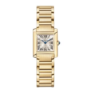 copies cheap ebay Cartier Tank Française Watch Small Model Quartz Movement Yellow Gold Yellow Gold WGTA0114