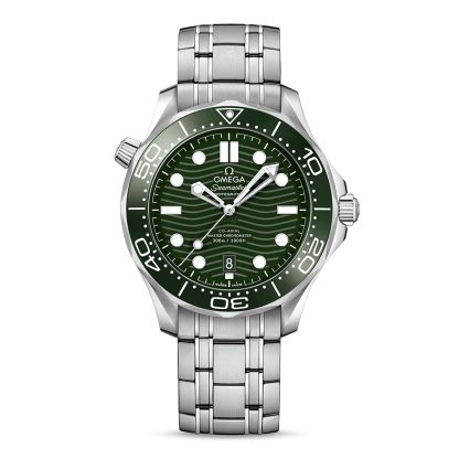 copies cheap ebay Omega Seamaster Diver 300m Co-Axial Master Chronometer 42mm Mens Watch Green Stainless Steel O21030422010001