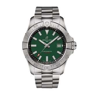 counterfeit designer Breitling Avenger Automatic 42mm Mens Watch Green Stainless Steel Stainless Steel A17328101L1A1