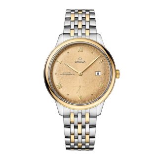 counterfeit designer Omega De Ville Prestige 41mm Mens Watch Yellow Gold Stainless Steel & 18ct Yellow Gold O43420412008001