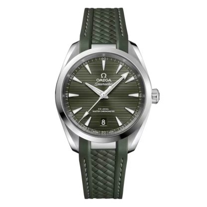 counterfeit designer Omega Seamaster Aqua Terra 150M 38mm Steel on Rubber Strap Rubber O22012382010001