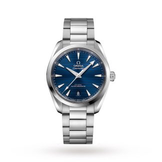 counterfeit designer Omega Seamaster Aqua Terra 150M Mens Blue Dial 38mm Automatic Co-Axial Mens Watch Stainless Steel O22010382003001