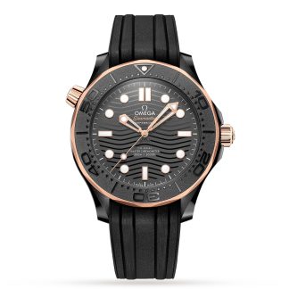 counterfeit designer Omega Seamaster Diver 300M Co-Axial Master Chronometer 43.5mm Mens Watch Rubber O21062442001001