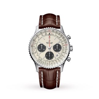 fake luxury Breitling Navitimer 1 B01 Chronograph Mens Watch Alligator AB0121211G1P1