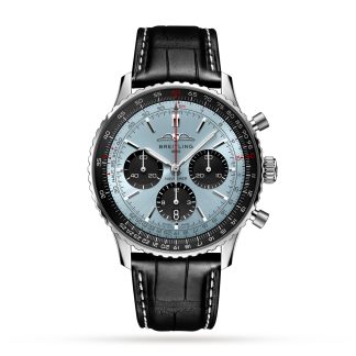 fake luxury Breitling Navitimer B01 Chronograph 43 Blue Watch Alligator AB0138241C1P1