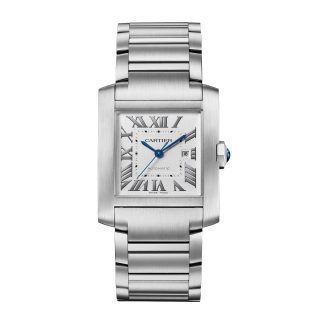 fake luxury Cartier Tank Française Watch Large Model Automatic Mechanical Movement Steel Steel WSTA0067