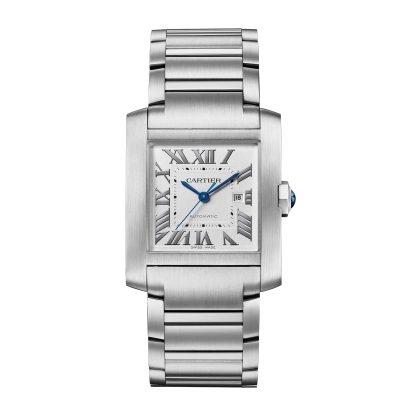 fake luxury Cartier Tank Française Watch Large Model Automatic Mechanical Movement Steel Steel WSTA0067