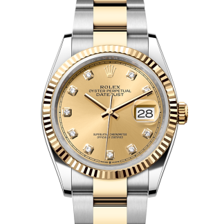 fake luxury Rolex Datejust 36 Oystersteel and yellow gold M126233-0018